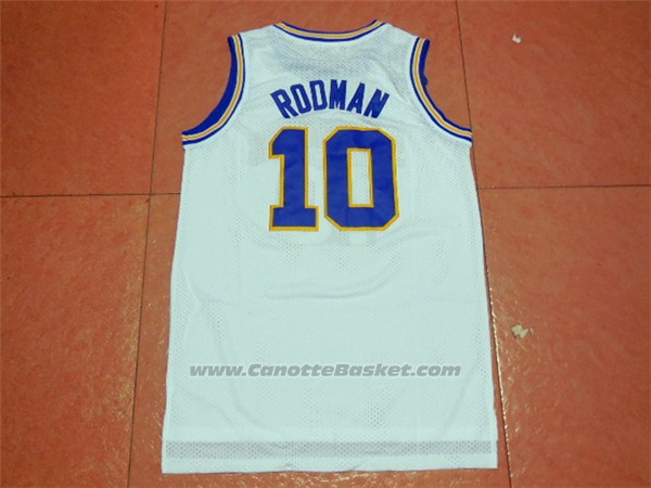 Maglia NCAA Oklahoma State Dennis Rodman #10 Retro Bianco